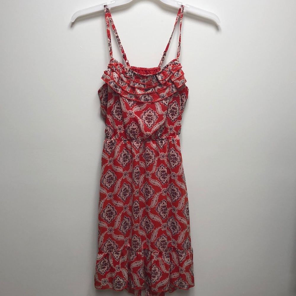 Rachel & Chloe Women’s Red Floral Dress Medium